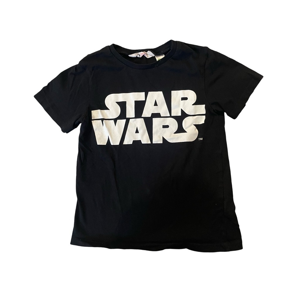 EUC H&M Boys 6-8 “Star Wars” Black/White Tee Shirt